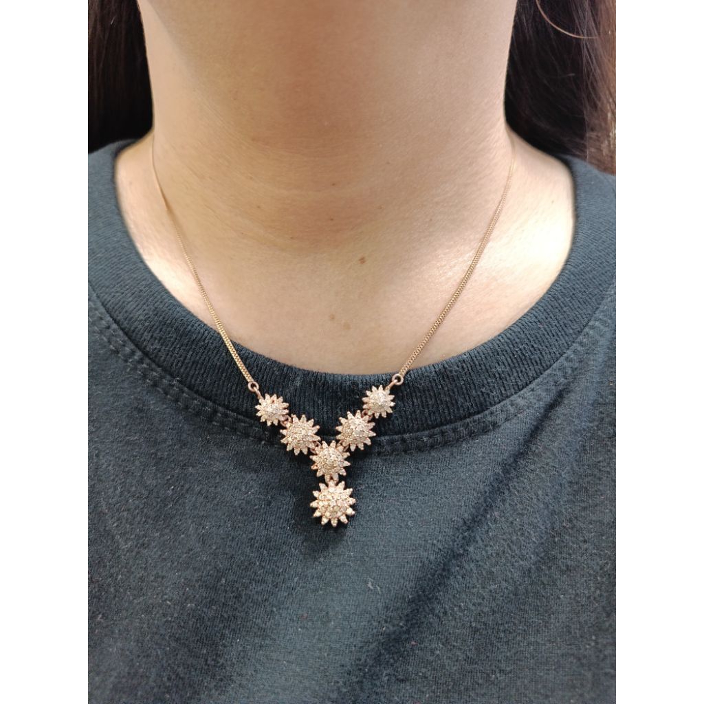 Kalung Berlian Model matahari