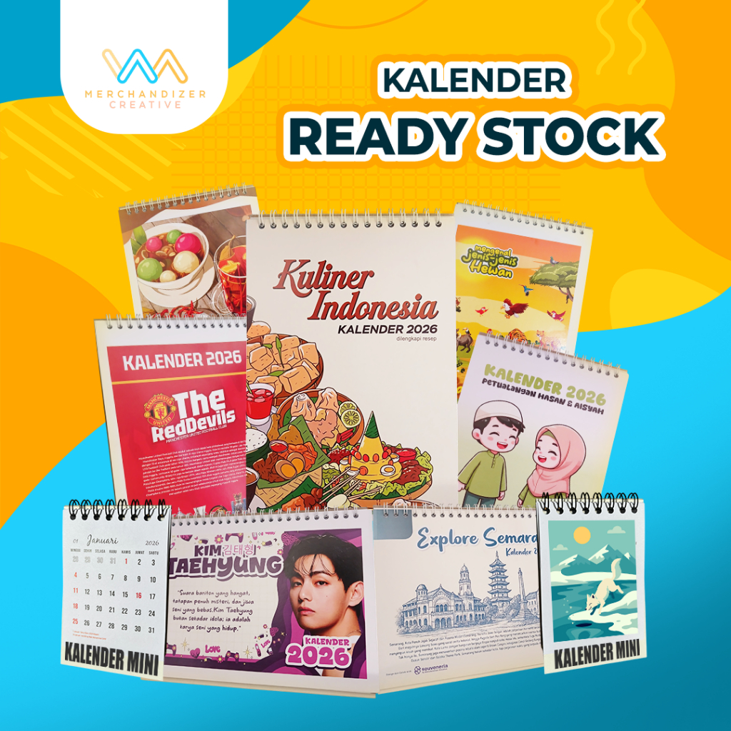 Kalender Meja A5 2026 – Koleksi Resep Kuliner Tradisional Indonesia