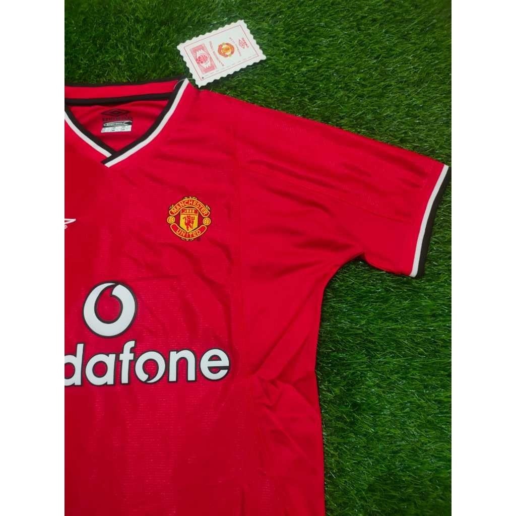 JERSEY RETRO VINTAGE MEN.U HOME VODAFONE 2000/2002 GRADE AAA CLASSIC