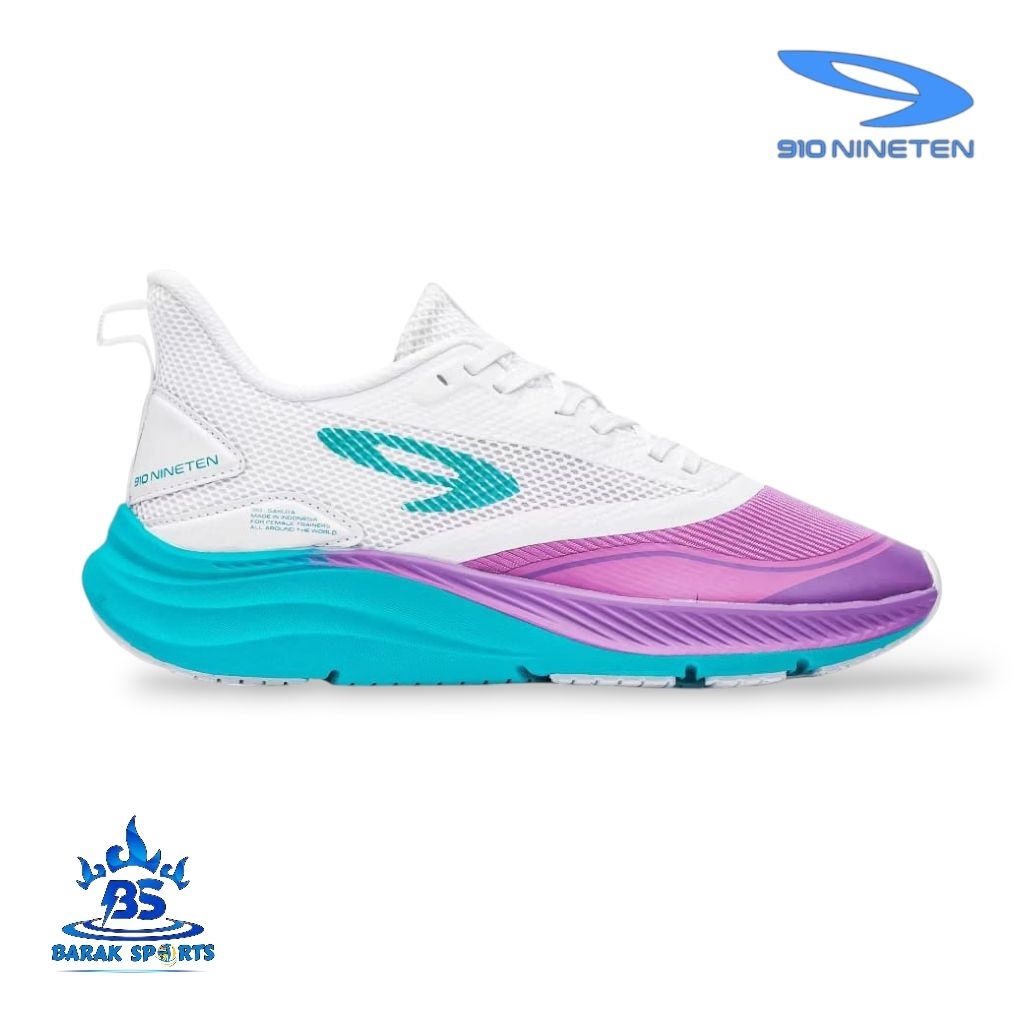 910 Nineten Original SAKURA - PUTIH / LILAC / TURQUOISE, Sepatu Lari Wanita 910 Nineten Terbaru