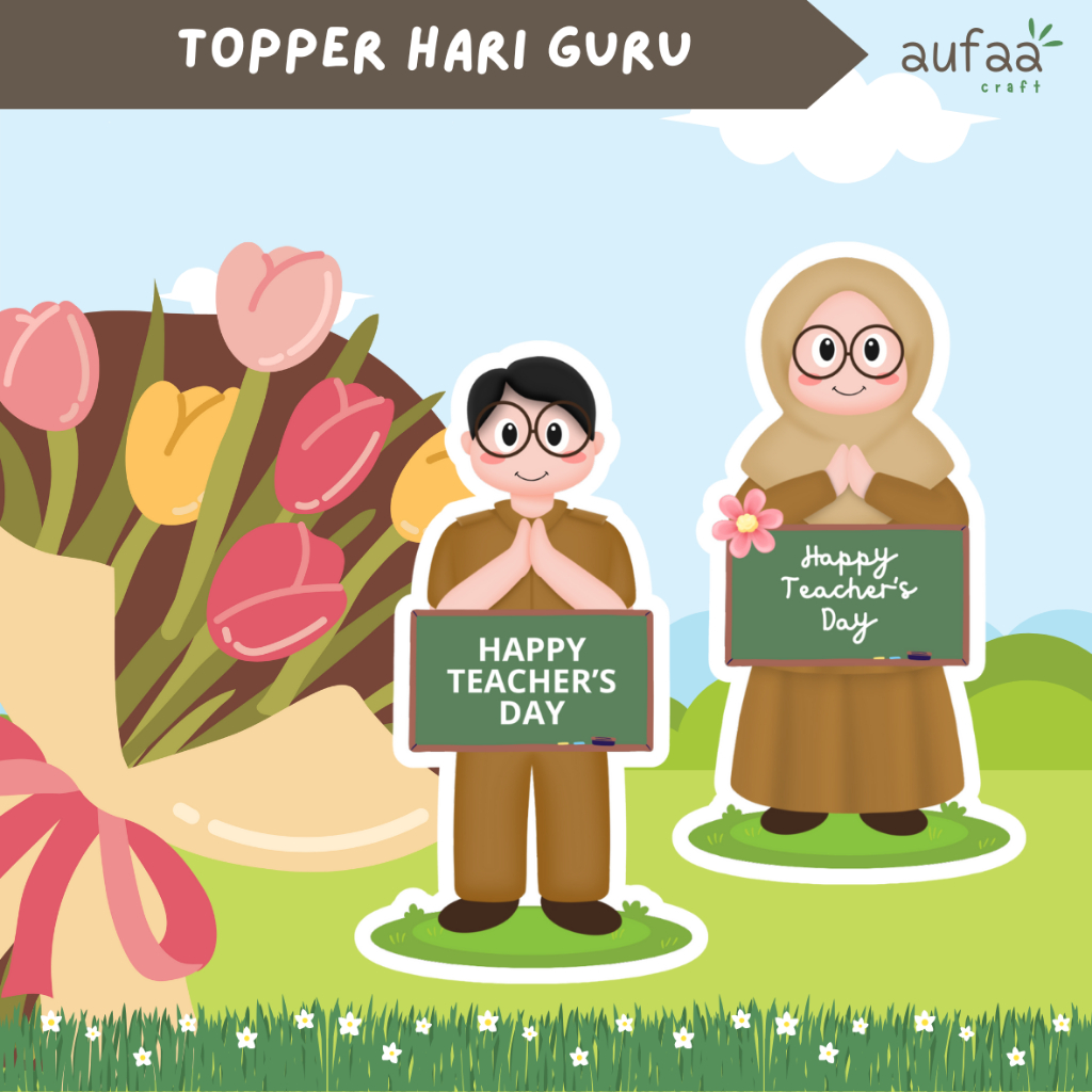 [Ready] Topper Hari Guru | Teacher Day | Topper Buket