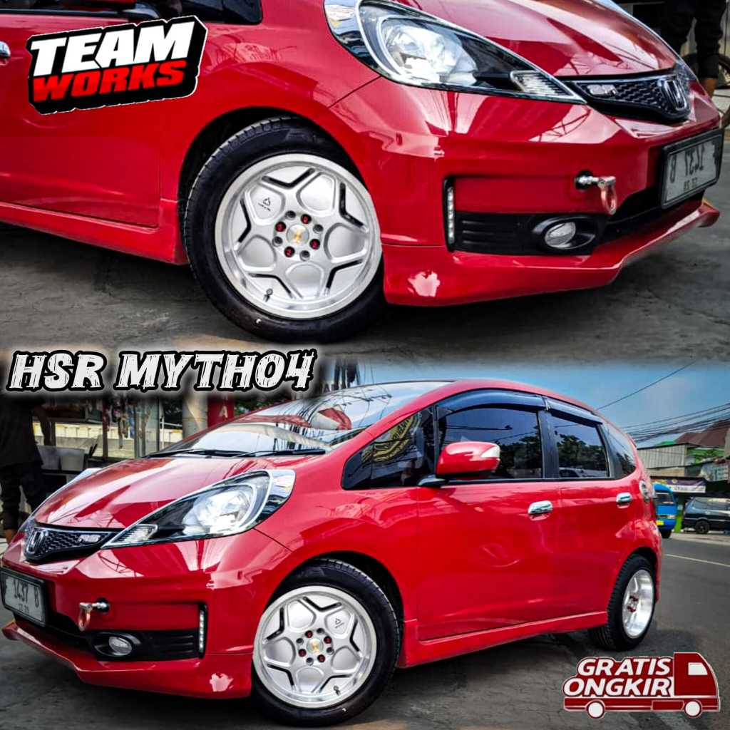 VELG MOBIL MODEL CELONG HSR MYTH RING 16 LEBAR 7/8 ET40/35 BUAT JAZZ CALYA XENIA PELEK RING15 SILVER