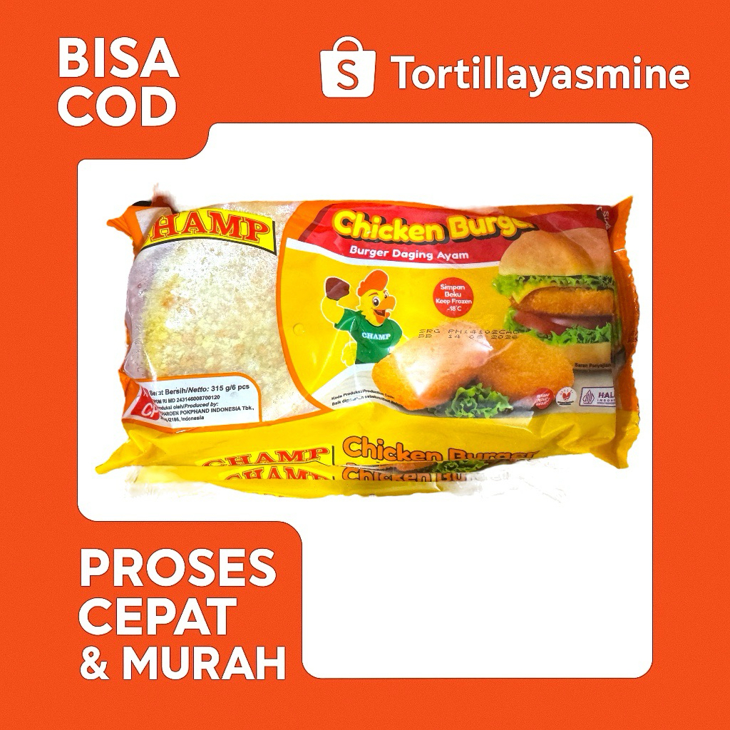 cham burger ayam crispy