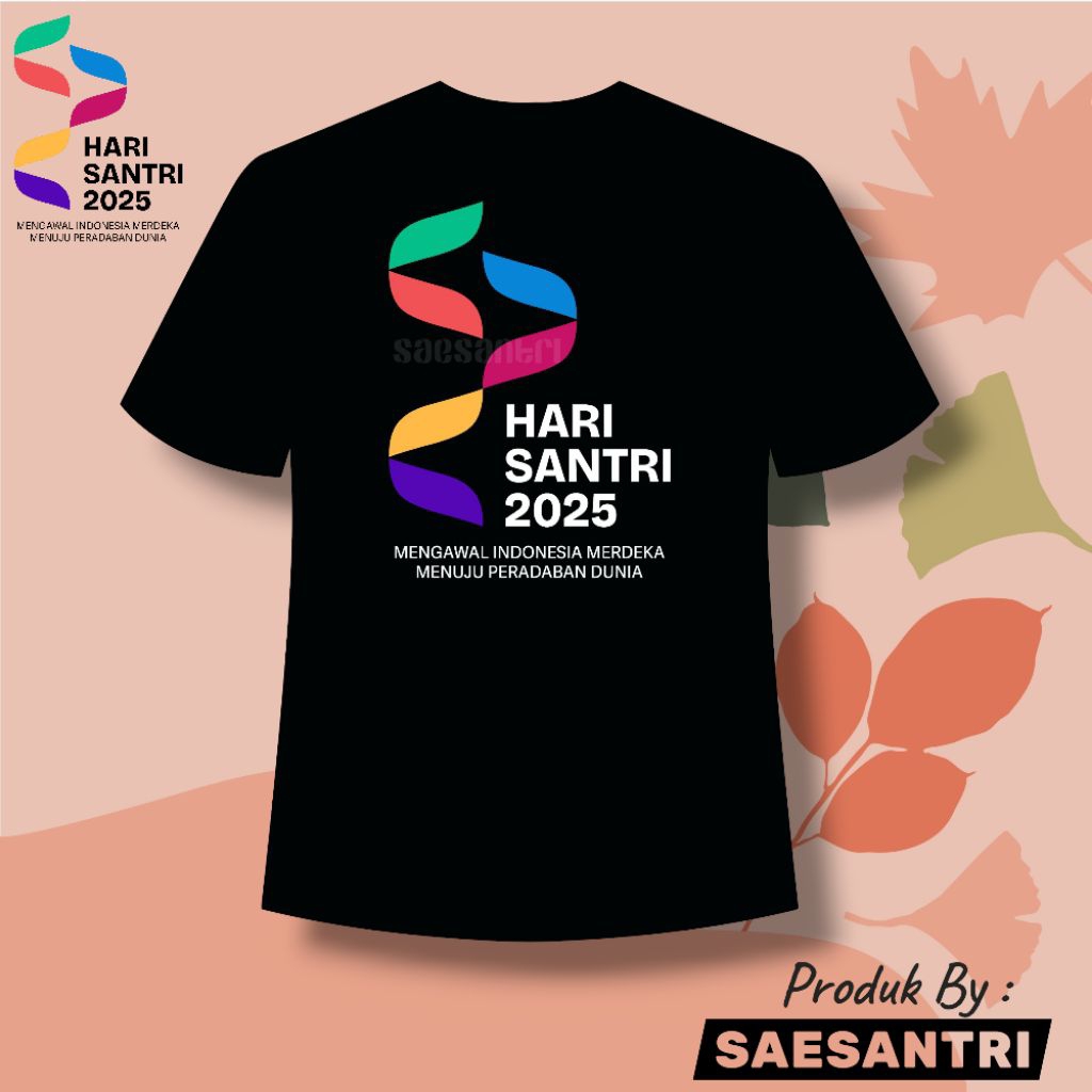 Kaos Hari Santri Nasional 2025 Santri Salafy Putra Putri