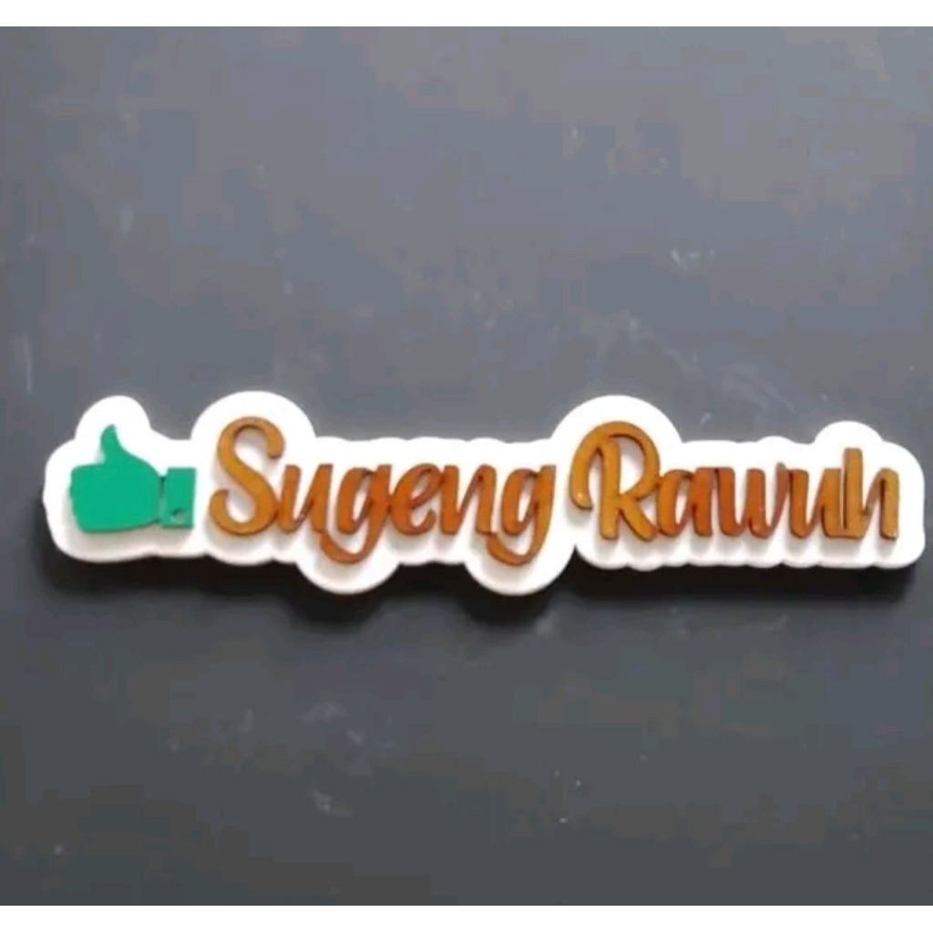 Hiasan dinding SUGENG RAWUH plywood