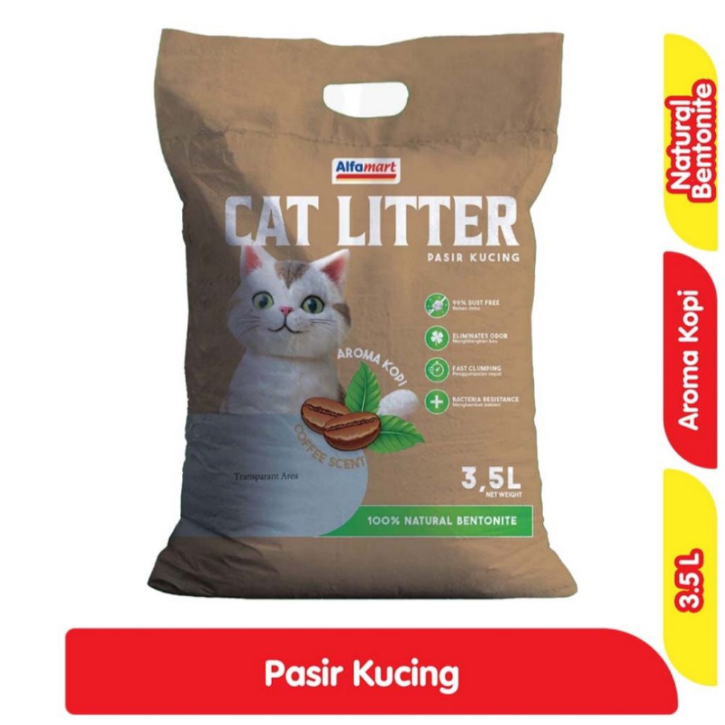 Pasir Kucing Aroma Kopi 3.5L – Cat Litter Gumpal Wangi Anti Bau