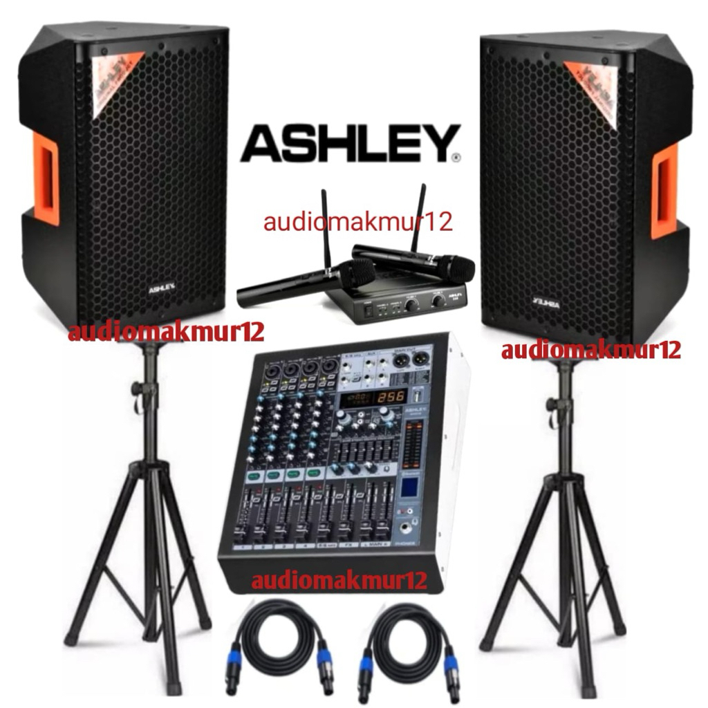 Paket Sound System Ashley Profesional Pasif Milan 10P Komplit Mixer Power Ashley M 6000 Serial 6 Cha