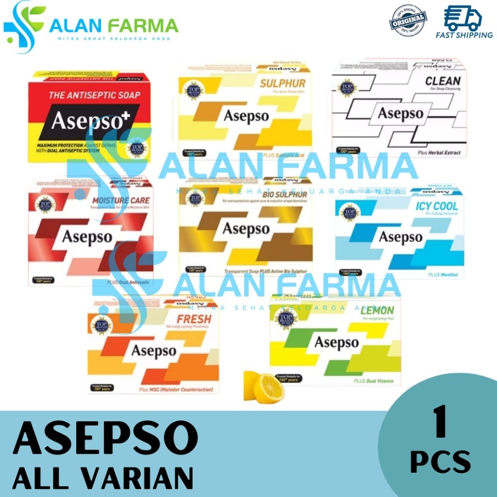 Asepso Sabun Mandi | Asepso ALL VARIAN | Sabun Asepso