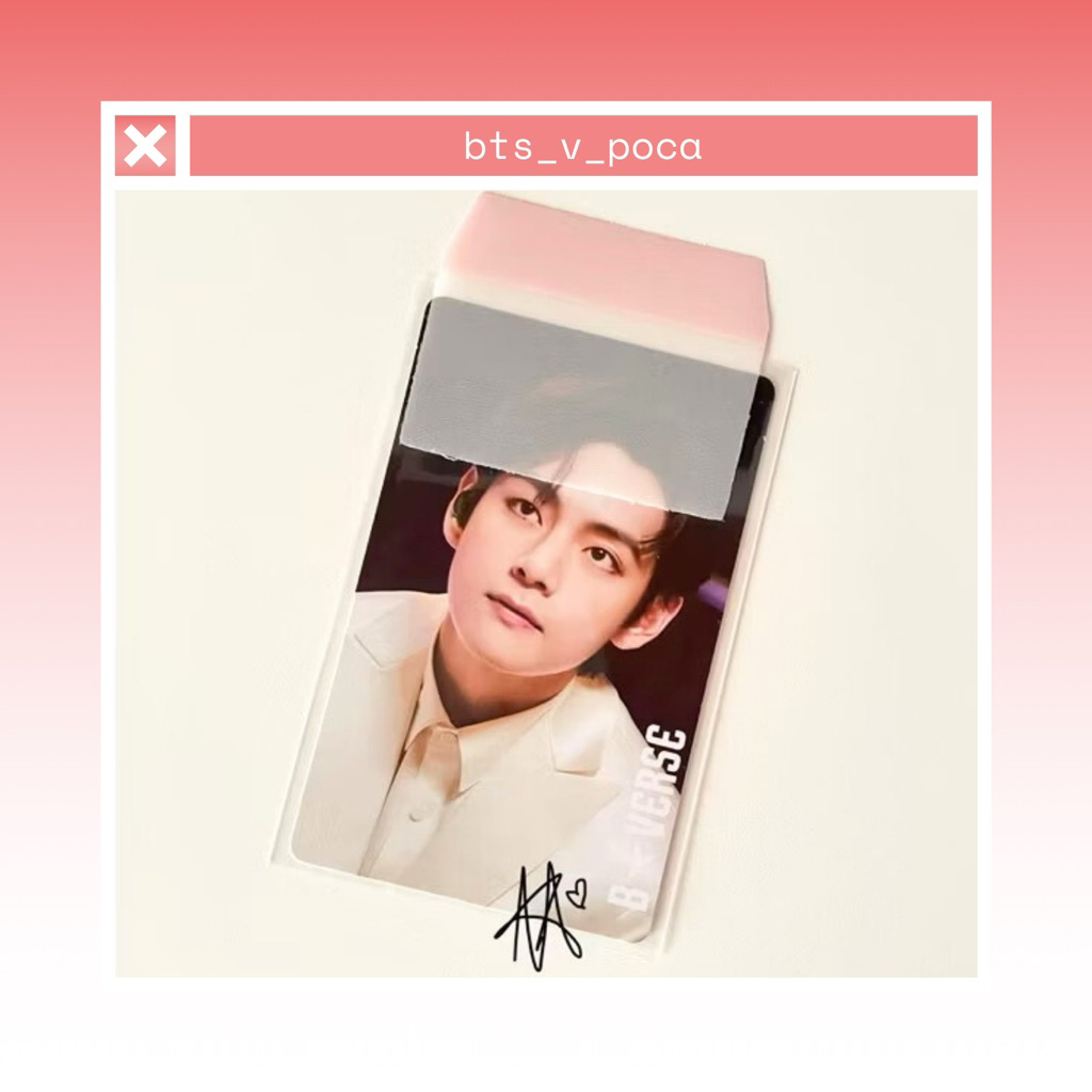 photocard taehyung v bstarverse bts merch exhibition festa