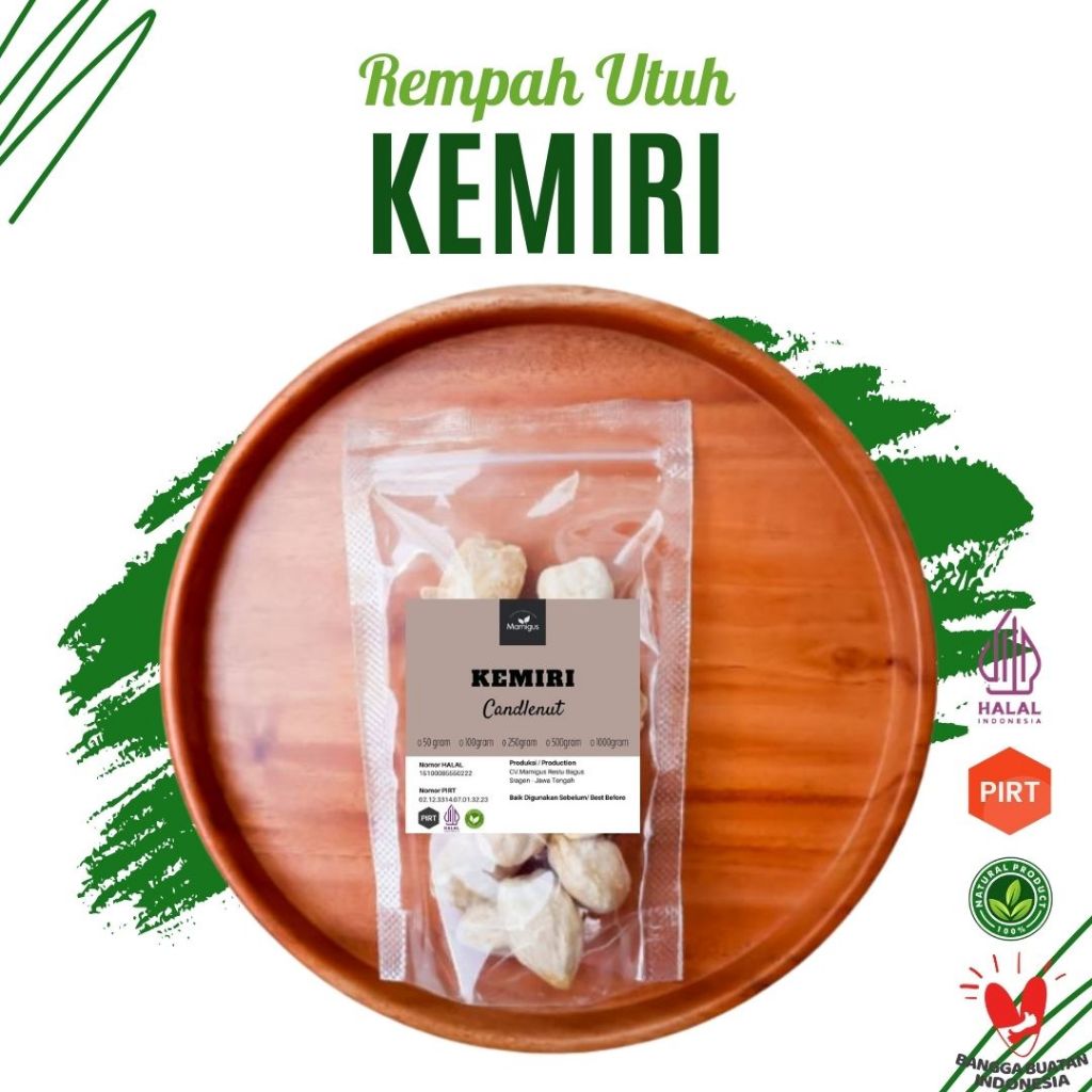 Biji Kemiri / Miri Rempah Asli