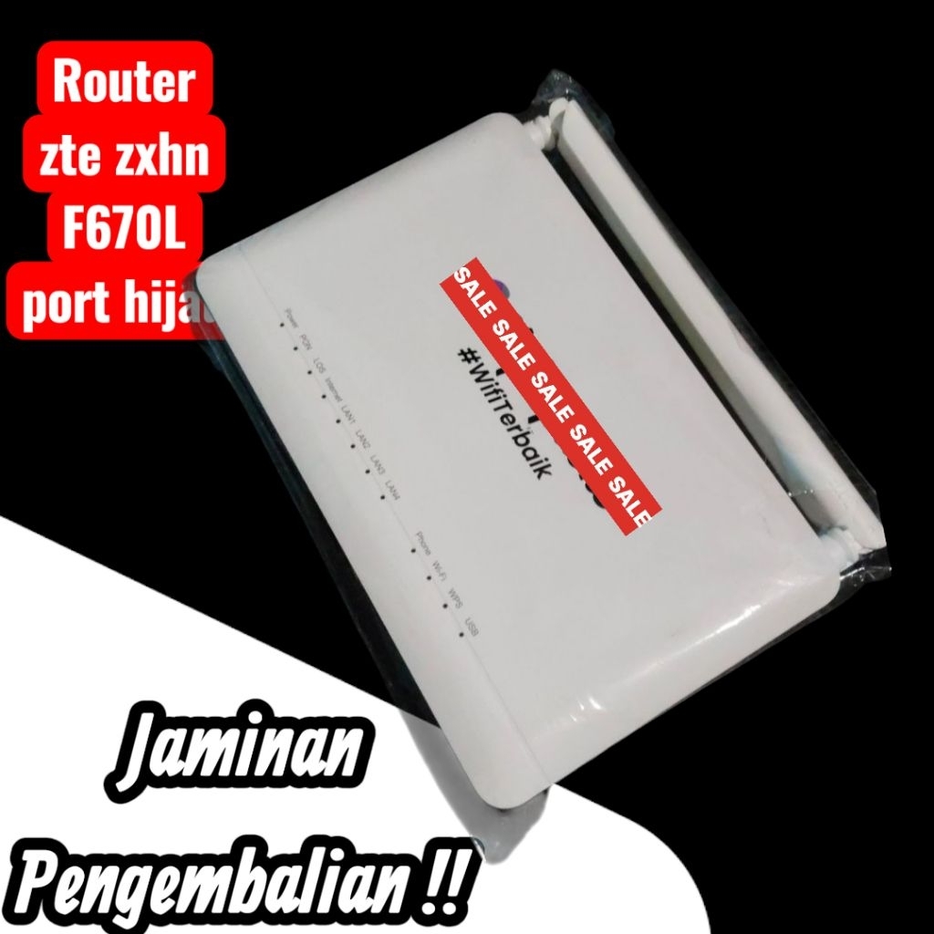 ROUTER ZTE F670L PORT HIJAU