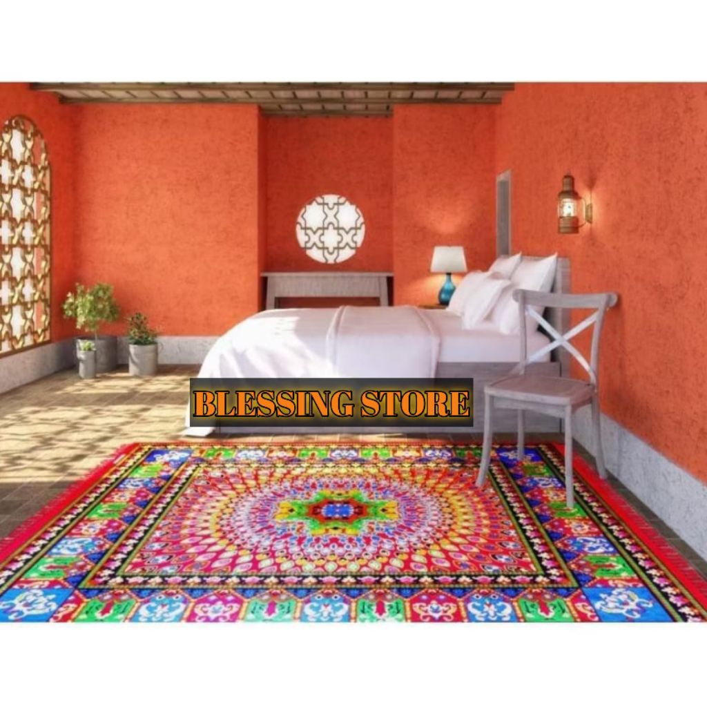 Karpet lantai tebal dan empuk karpet bulu aesthetic premium