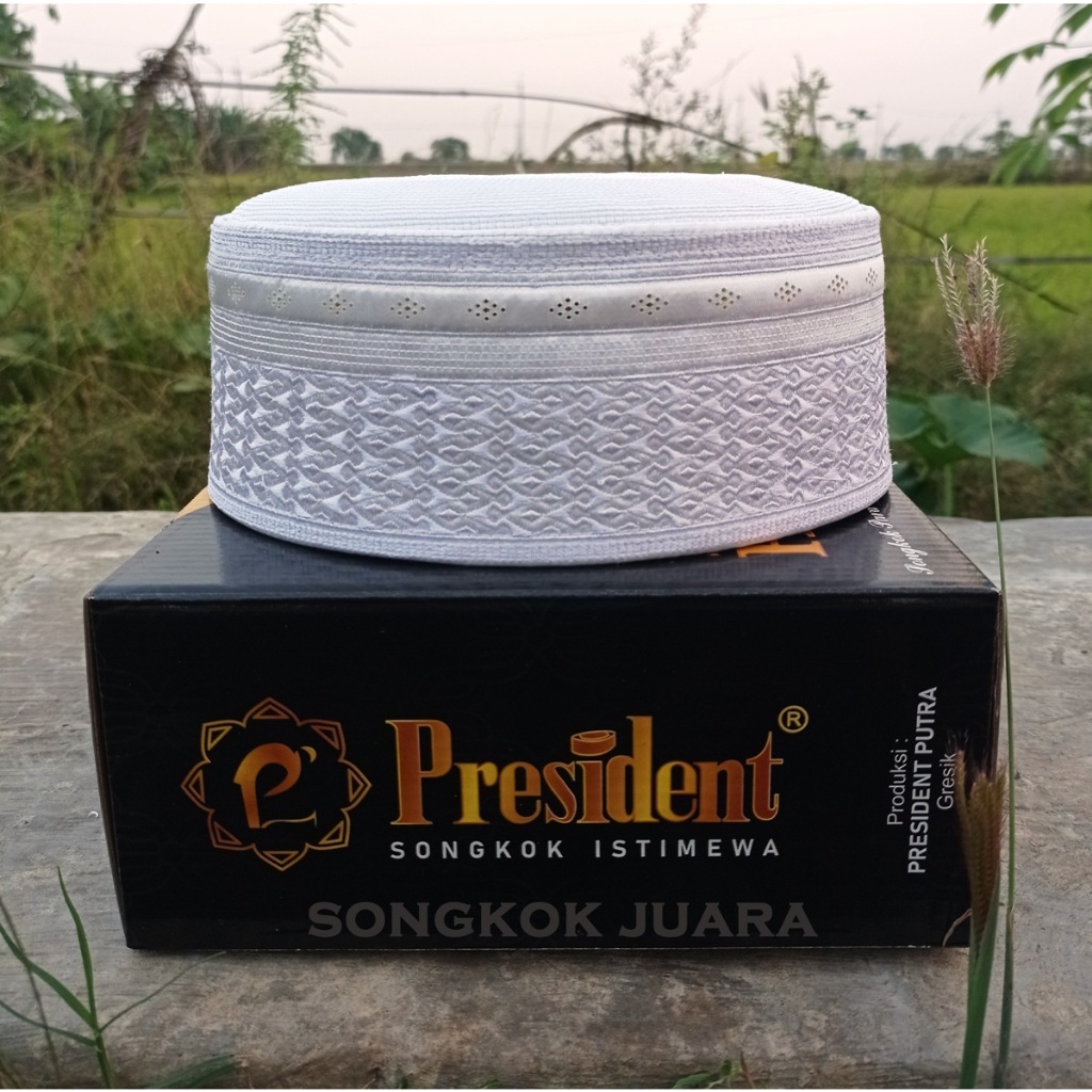 President Peci Putih Model Songkok Haji AL HADIY PREMIUM PRESIDENT