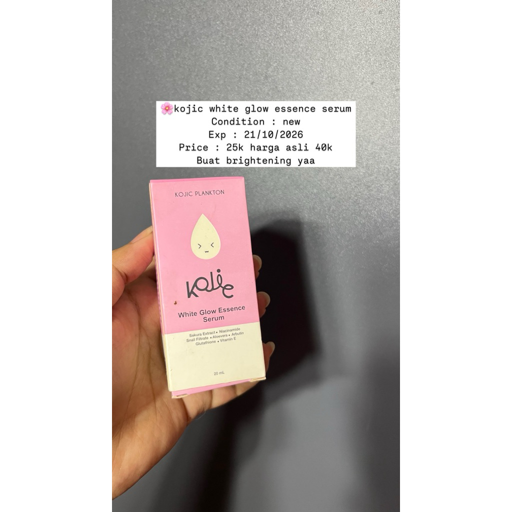KOJIC PLANKTON WHITE GLOW ESSENCE SERUM