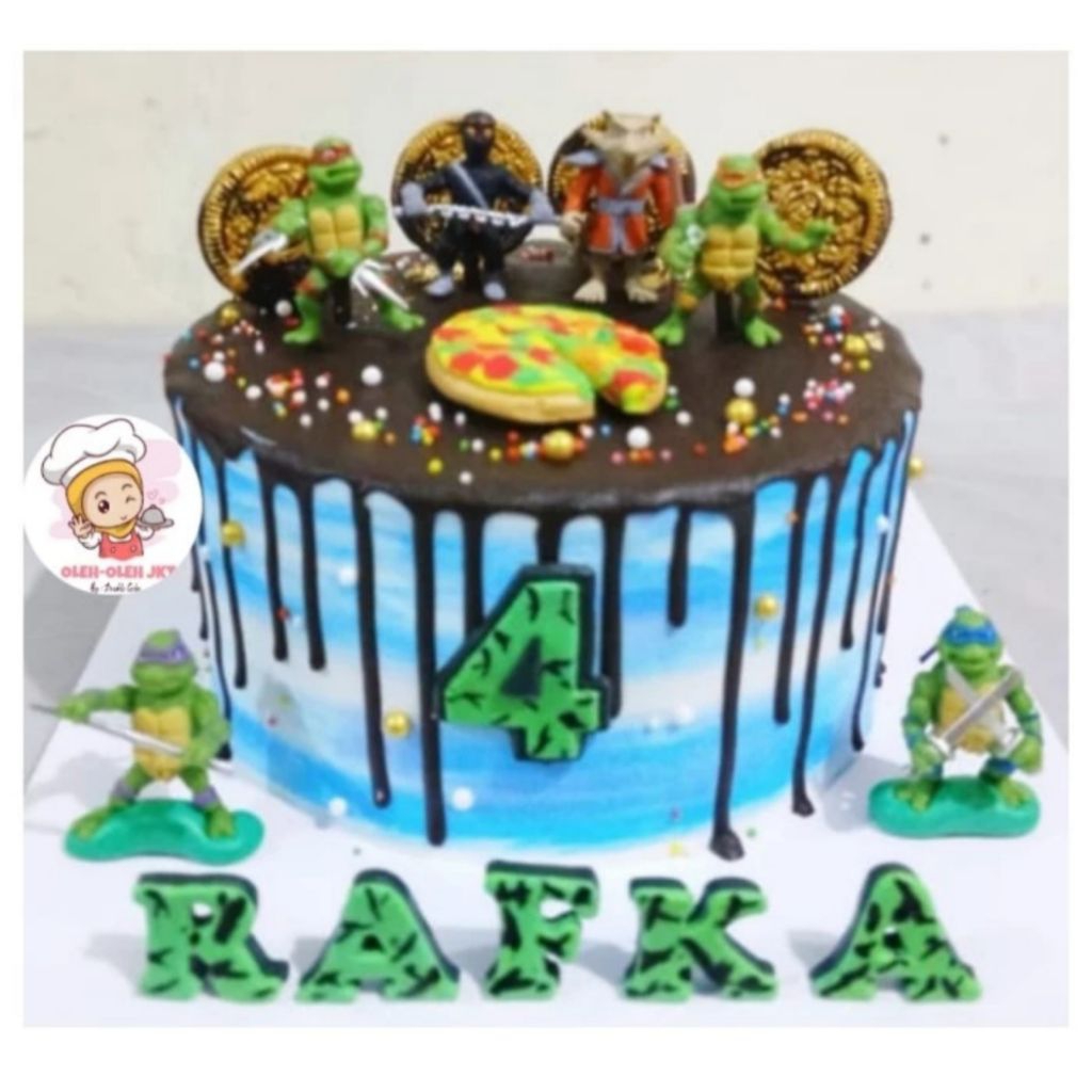 Kue ulang tahun Kura Kura / Ninja Turtle Cake Custom / Kue Ultah Kura-kura