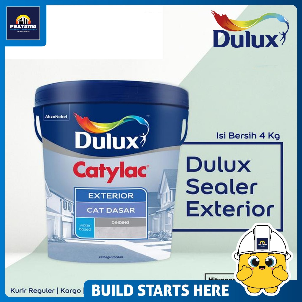DULUX - CAT DULUX CATYLAC DASAR TEMBOK EXTERIOR 4KG