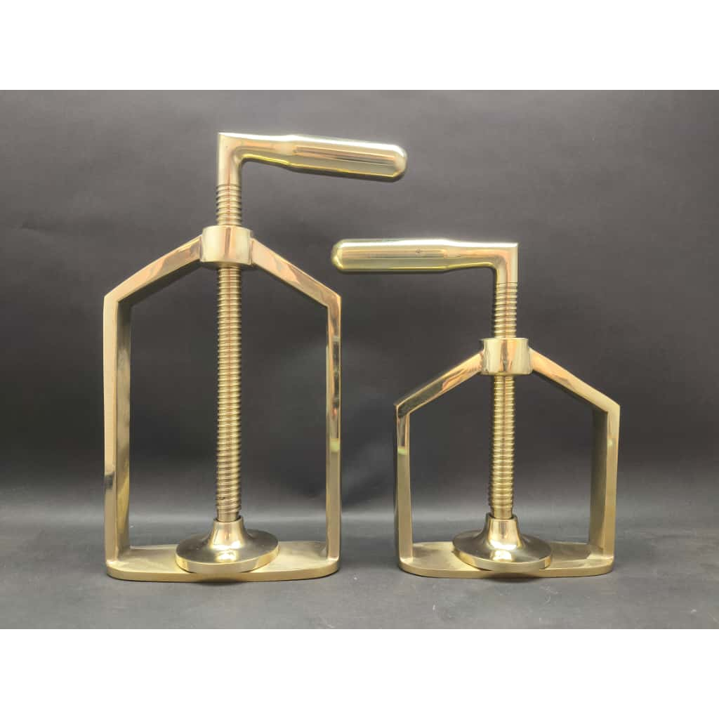 hand press pres kuvet dental gigi besi kuningan besar untuk 1 cuvette 2 cuvette