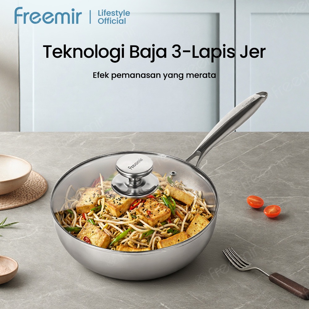 TERLARIS free gift freemir lifestyle freemir wajan Panci anti lengket stainless steel 316 tahan