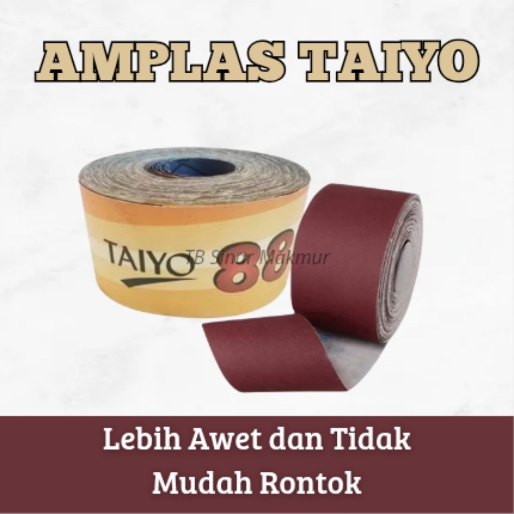 Amplas Roll Taiyo - Ampelas Meteran Taiyo - Amplas Kain PER METER Amplas Tembok Kayu