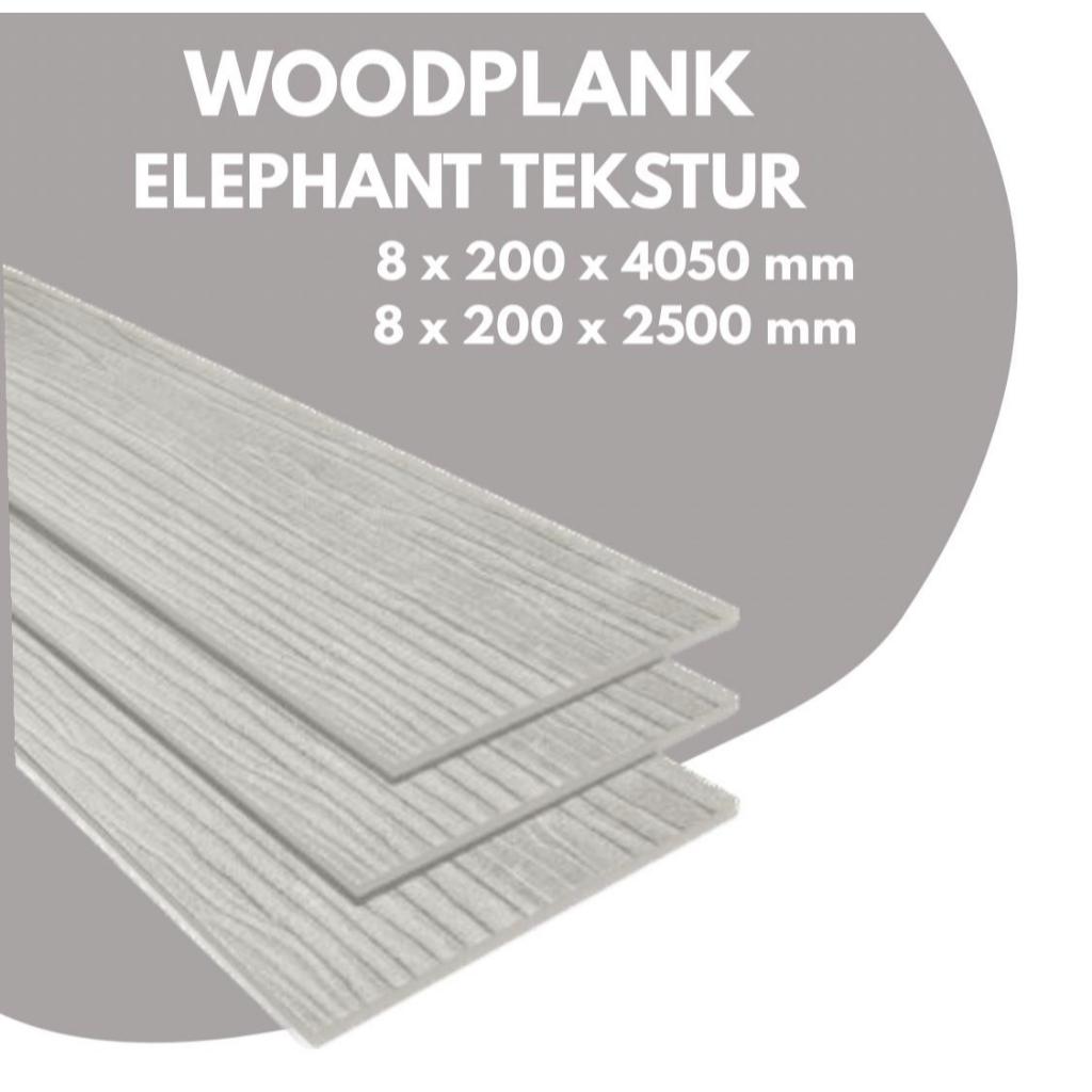 Woodplank Elephant Tekstur / Motif Kayu 20cm