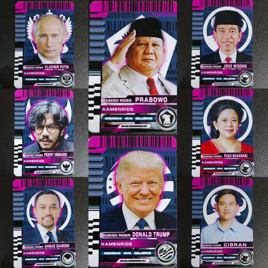 Kustom Kartu Kamen Rider Presiden Pejabat Decade Card For CSM DX Decadriver Non Bandai Bootleg Kamen