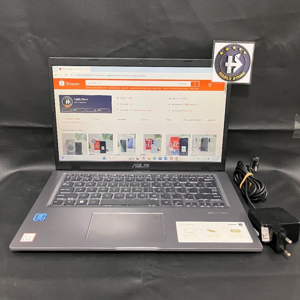 LAPTOP ASUS VIVOBOOK X415MA A416MA CELERON N4020 4GB 8GB 16GB SSD 256GB 512GB 14 INCH SECOND