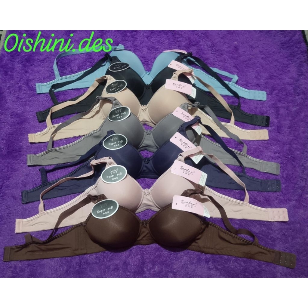 BRA BH WANITA TANPA KAWAT MEREK SCALEN 2808 CUP SEDANG