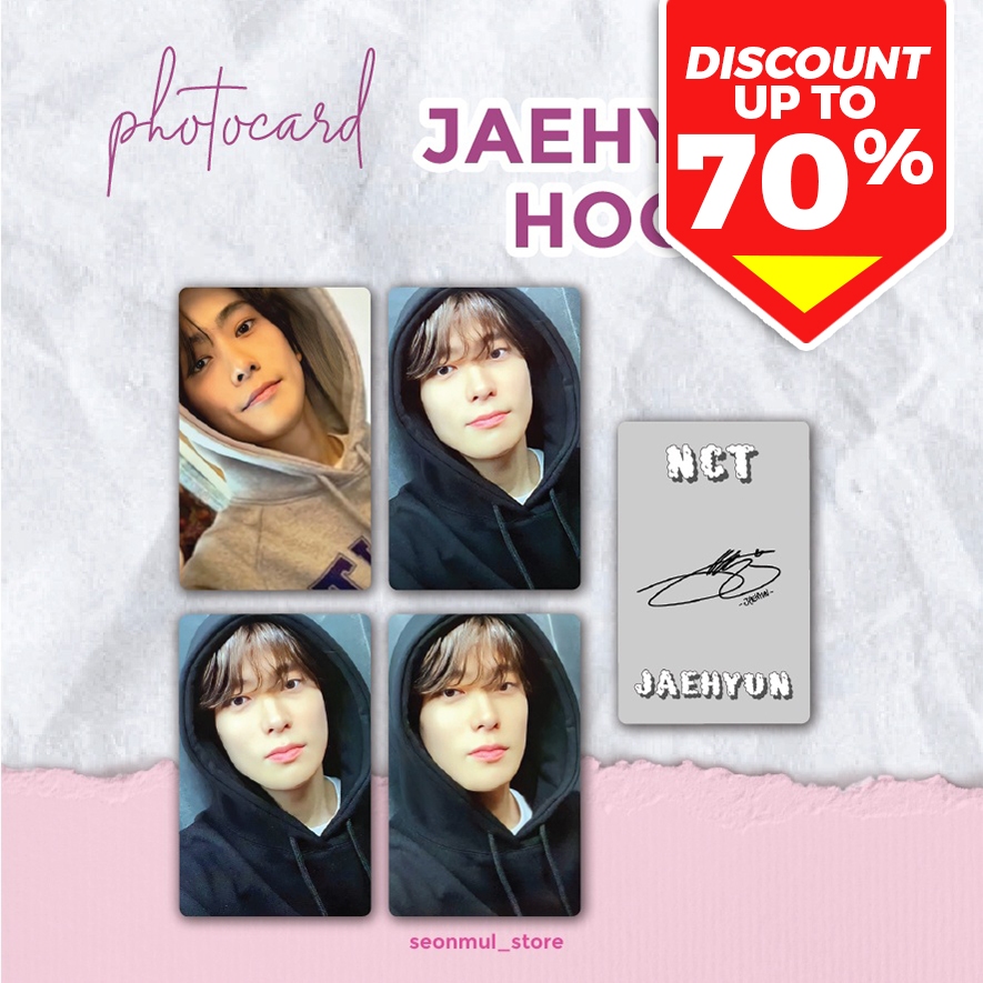PHOTOCARD JAEHYUN HOODIE / PC JAEHYUN NCT127 HOODIE ABU ABU / NCT 127 JAEHYUN HOODIE HITAM