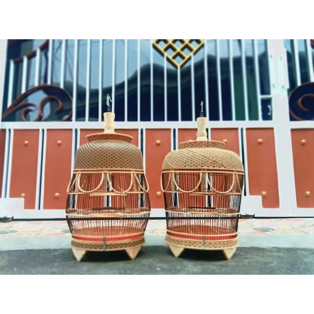 Sangkar perkutut rajut/rotan