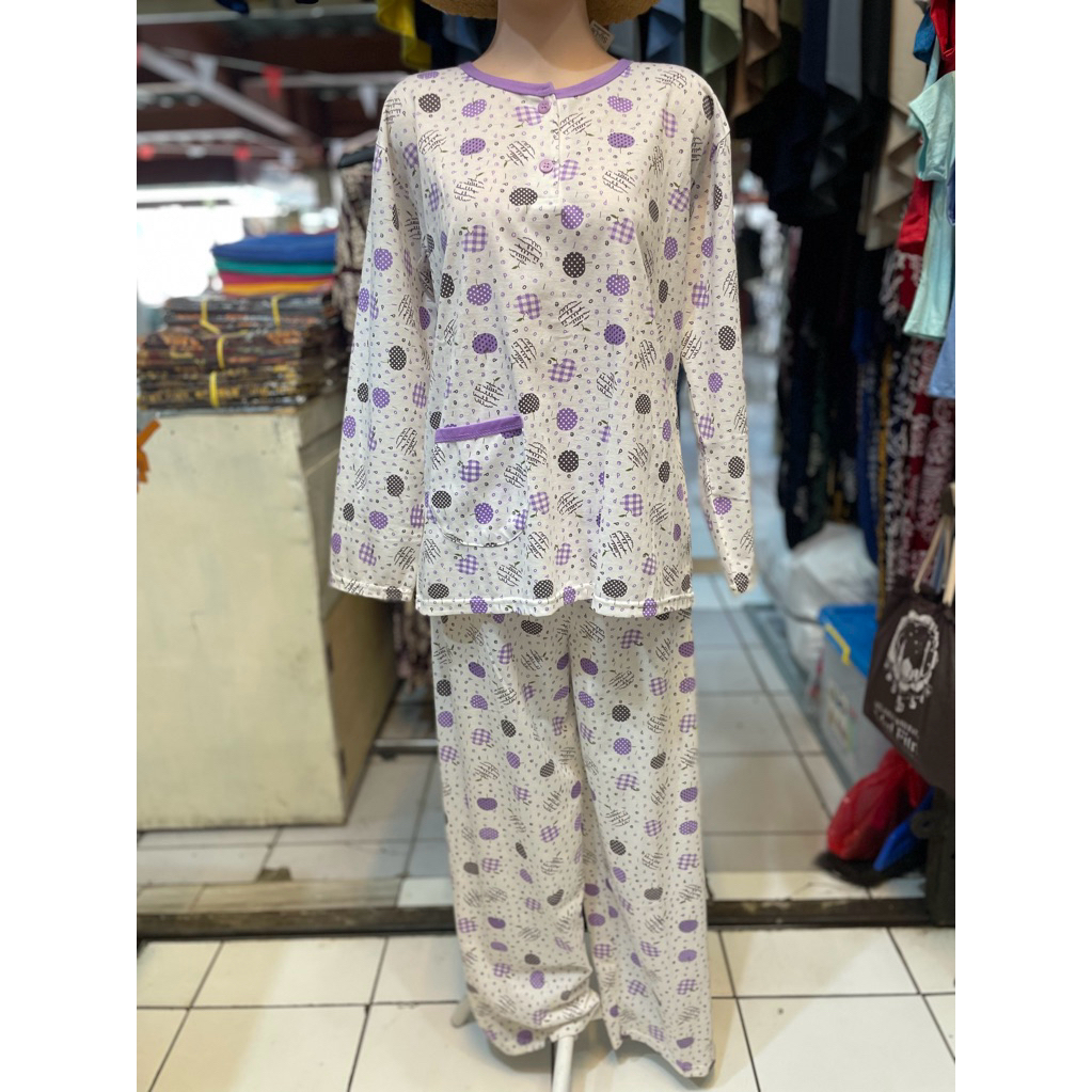 Baju Tidur Lengan Panjang Siu Lie/Piyama Kaos Siu lie lengan Panjang CPTP