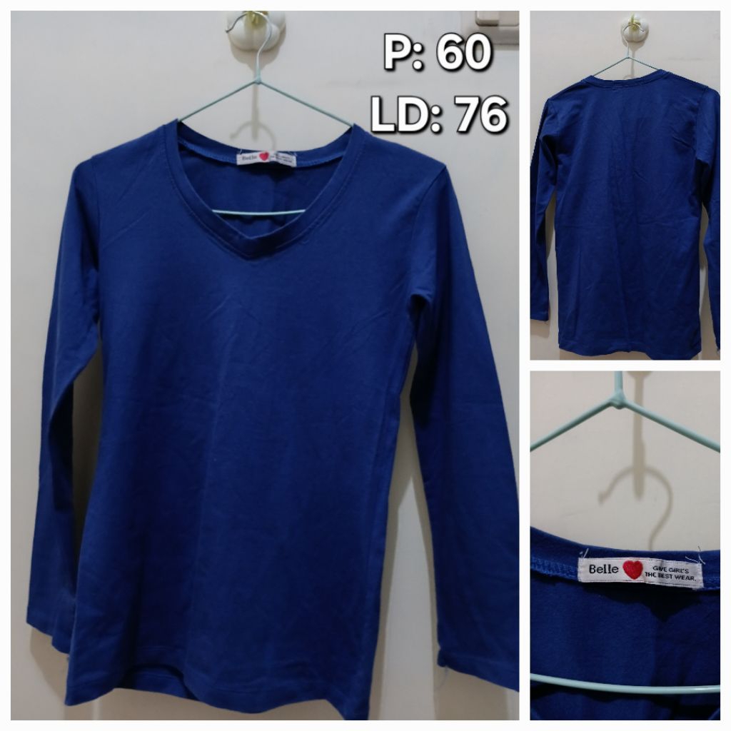 kaos wanita Polos Belle Cotton