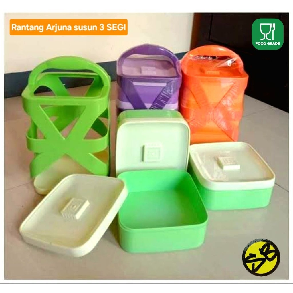 Rantang Plastik Arjuna Susun 3