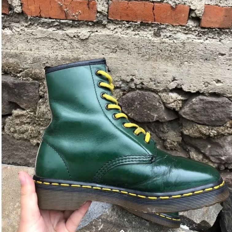 Dr martens second Ori 1460 Green Smooth Made in England