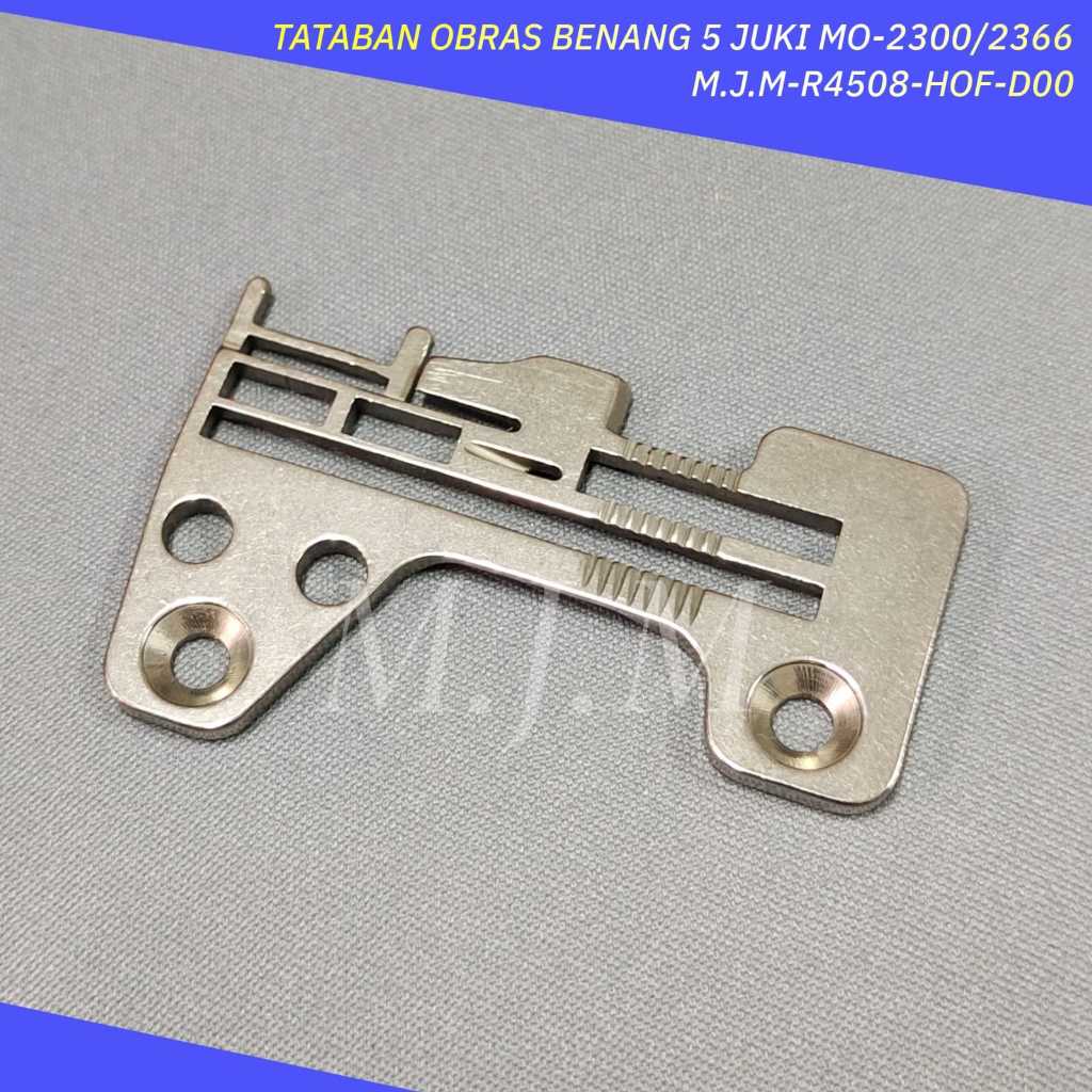 Piringan mesin jahit Obras Juki Benang 5 / Needle Plate / tataban Plat Jarum R4508-HOF-D00