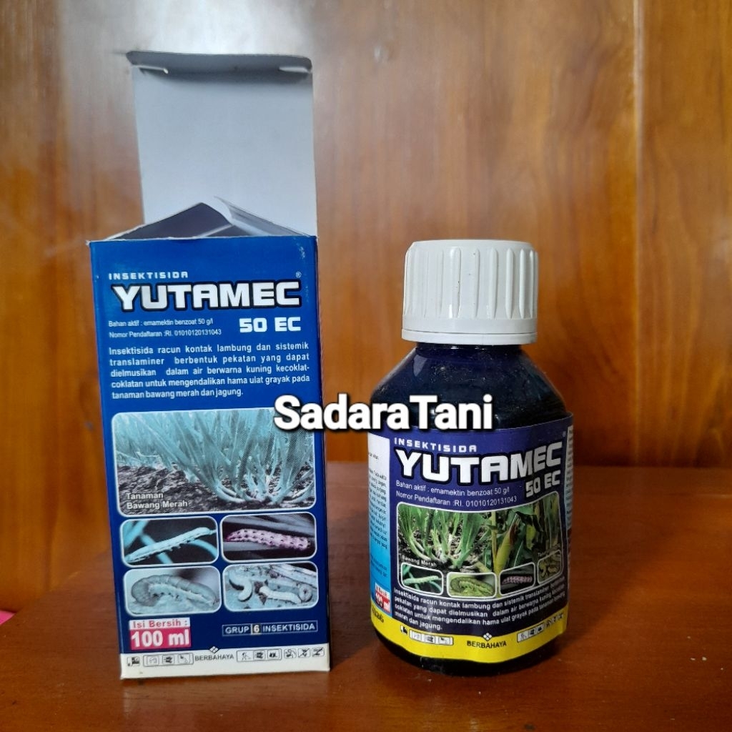Insektisida YUTAMEC 50EC 100ml Bahan aktif : Emmamectin Benzoat 50g/l