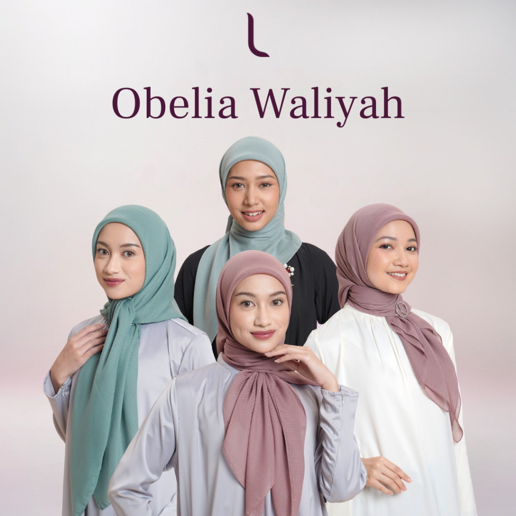 Elzatta Hijab Kerudung Jilbab Segiempat Polos Obelia Waliyah