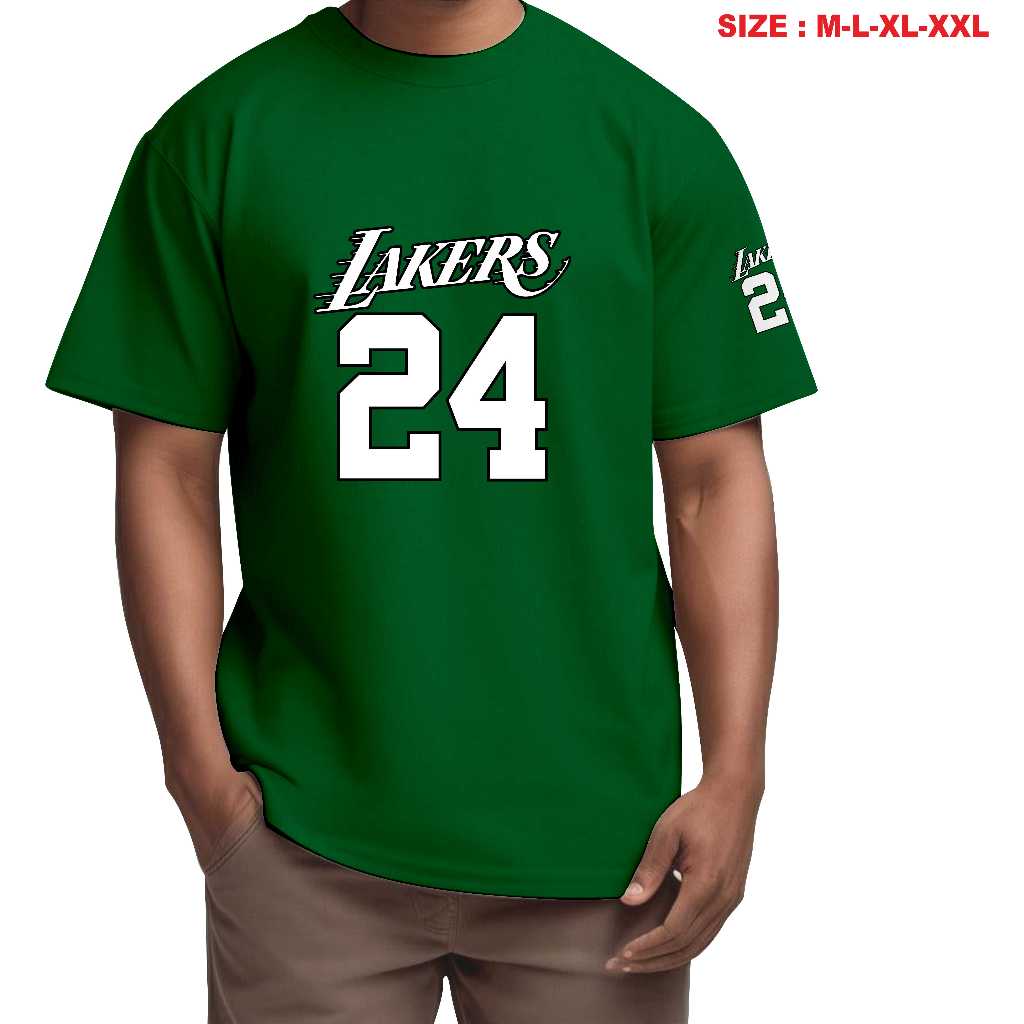 Kaos Distro PREMIUM LAKERS 24 Pria Lakers 24 Baju Distro Pria Lakers Kaos Premium Distro