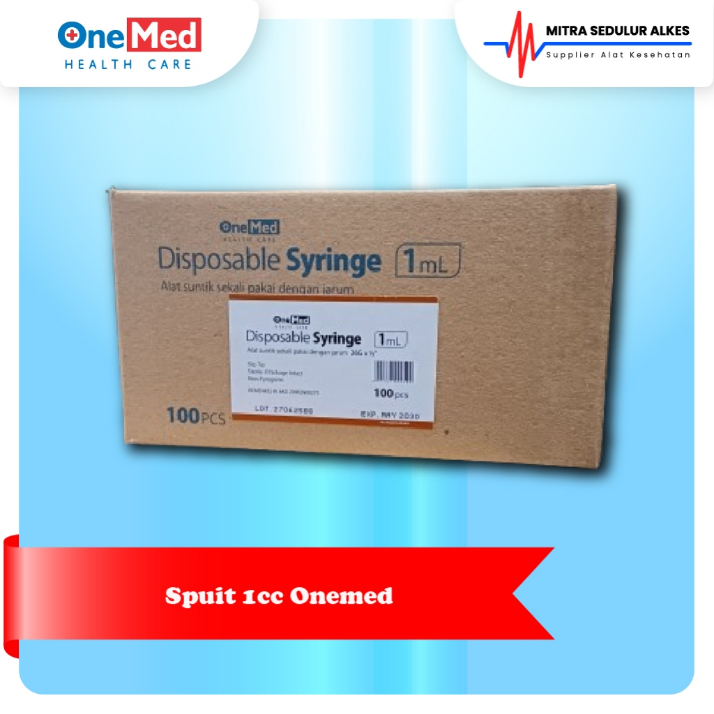 Spuit 1CC 1 ml Tuberculin Onemed BOX