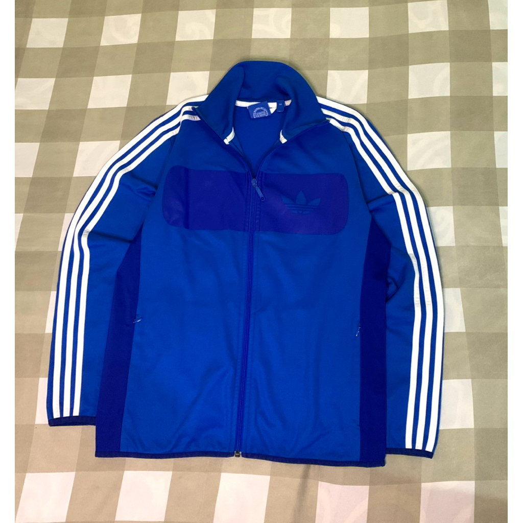 tracktop adidas trefoil blue