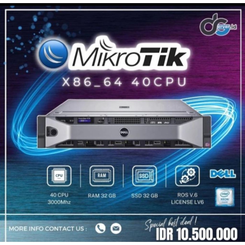 Mikrotik x86 40Core SFP+ 10G Dell R720