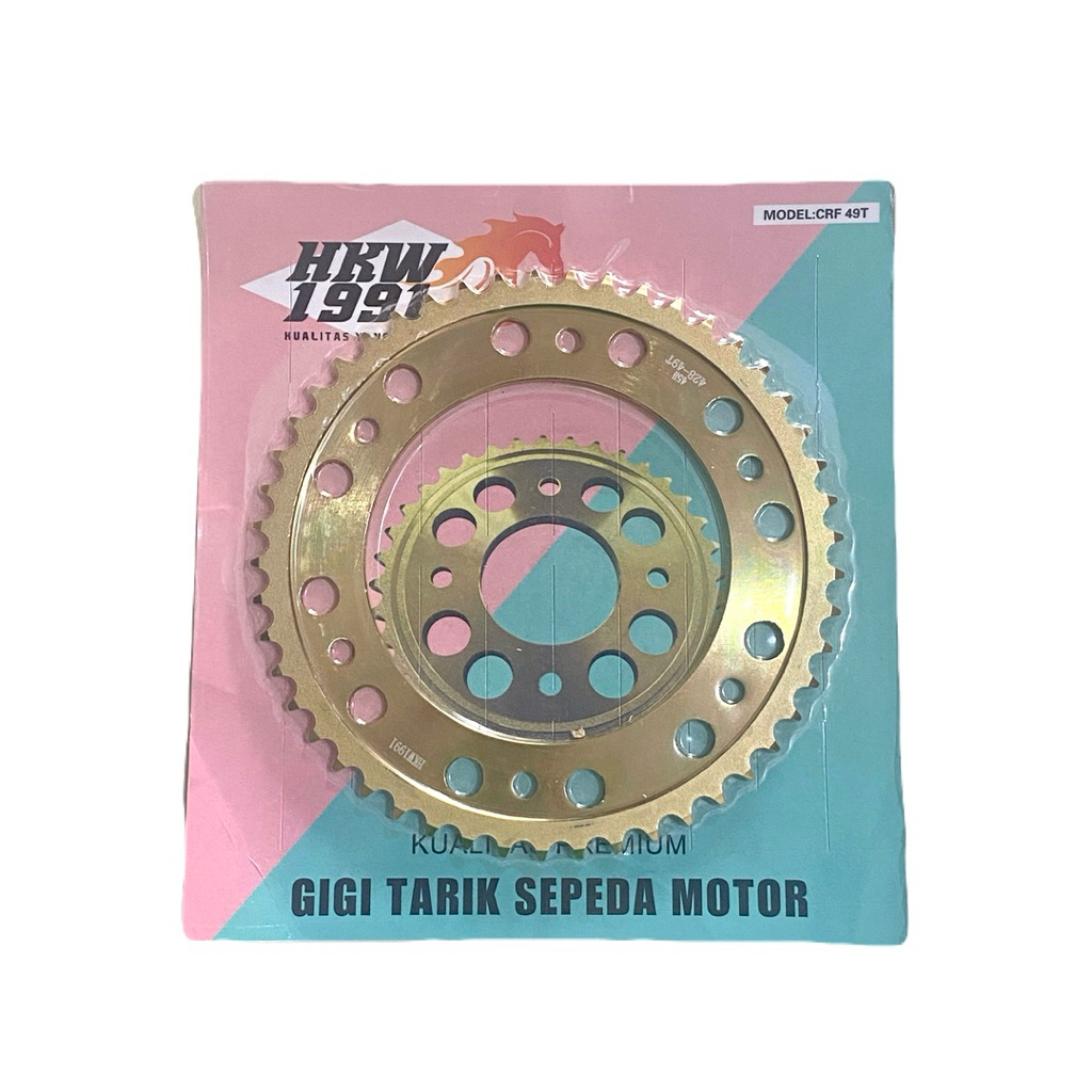 GEAR BELAKANG CRF150L 45T 46T 47T 48T 49T 50T 51T 52T HKW1991