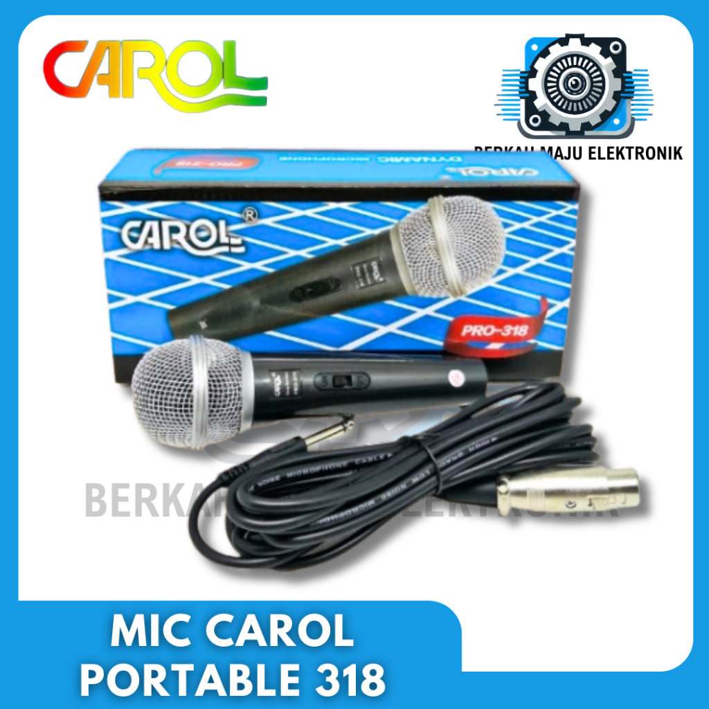 Mic Carol 318 Mic karaoke Mic murah