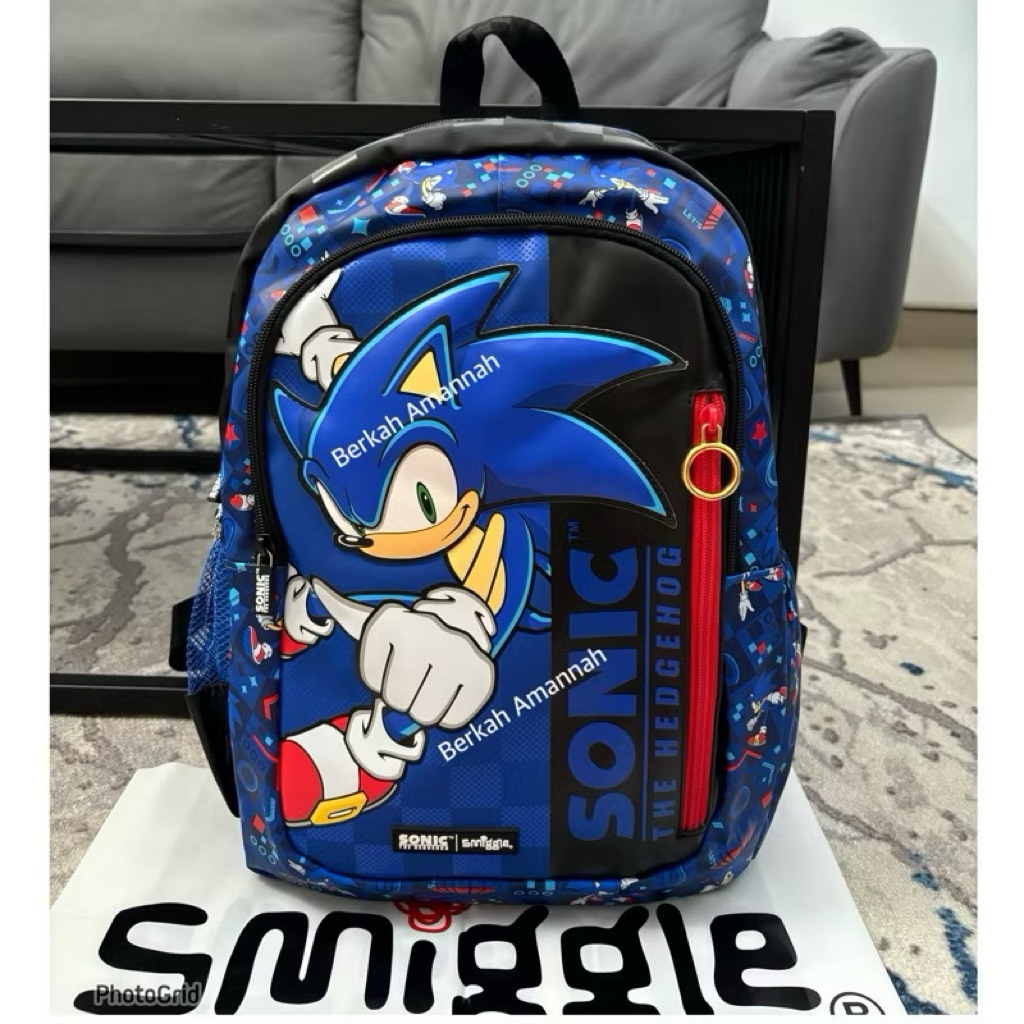 Sonic The Hedgehog Classic Backpack/Tas ori backpack seri Baru