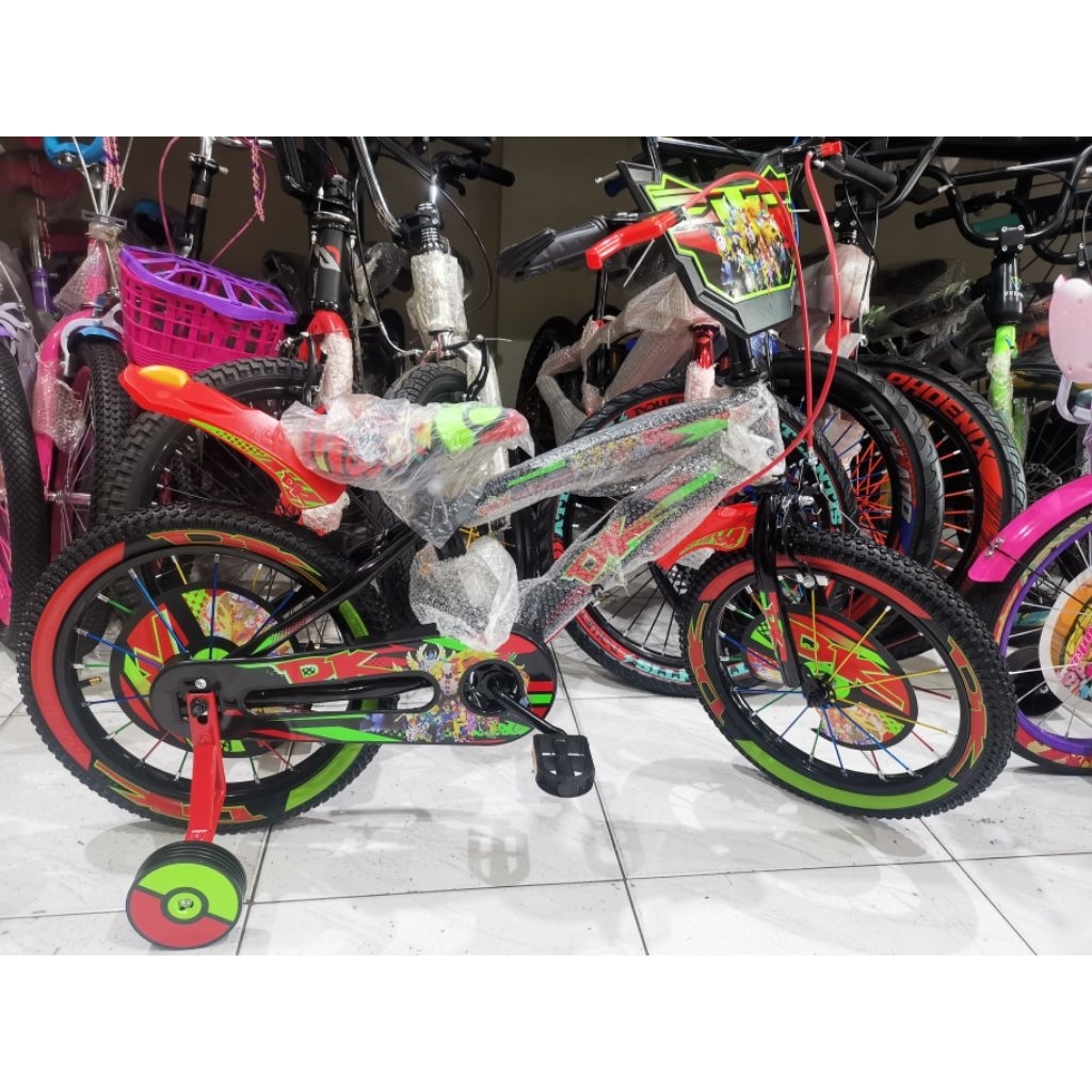 SEPEDA BMX 16 DK FRAME TEBAL BAN POMPA MOTIF