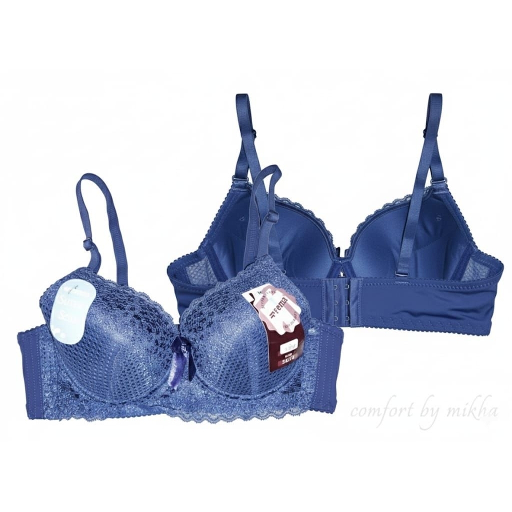 Bra/BH kawat merk FEMA 3354 biru 34-40 murah