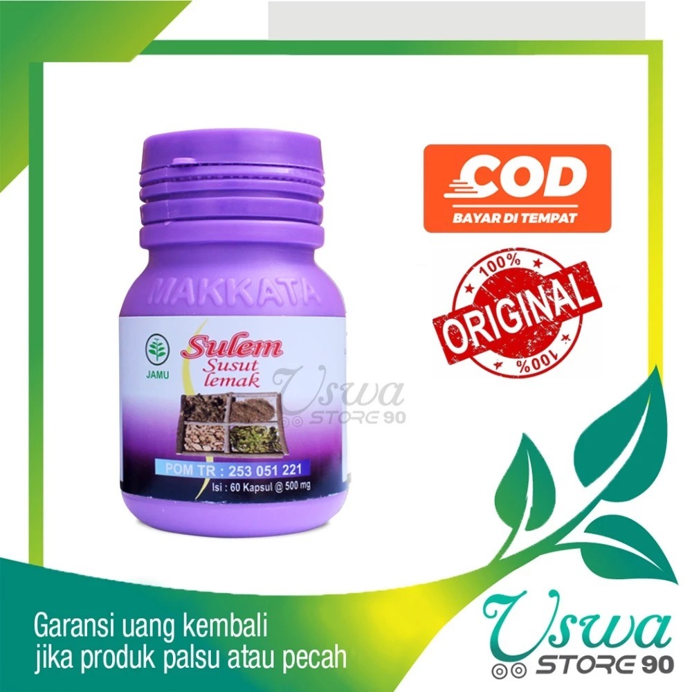 PELANGSING HERBAL Ampuh SULEM SUSUT LEMAK 100% Original Kapsul Diet Perut Buncit Wanita