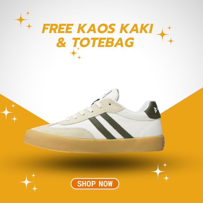 Bavito Classic Low Offwhite Army Ready Stock