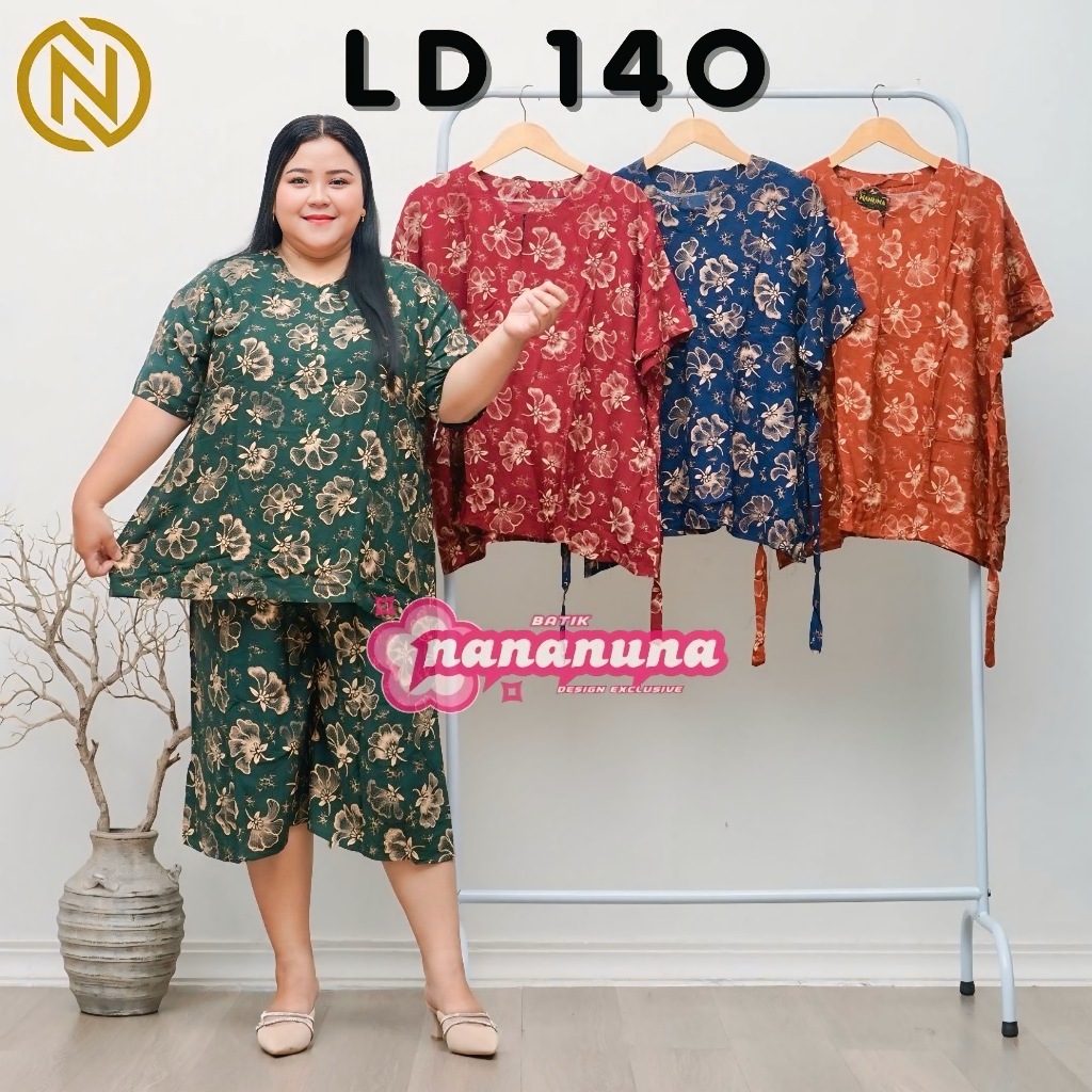 Babydoll Katun Super Jumbo Ld 140 | SETELAN CELANA PENDEK KATUN