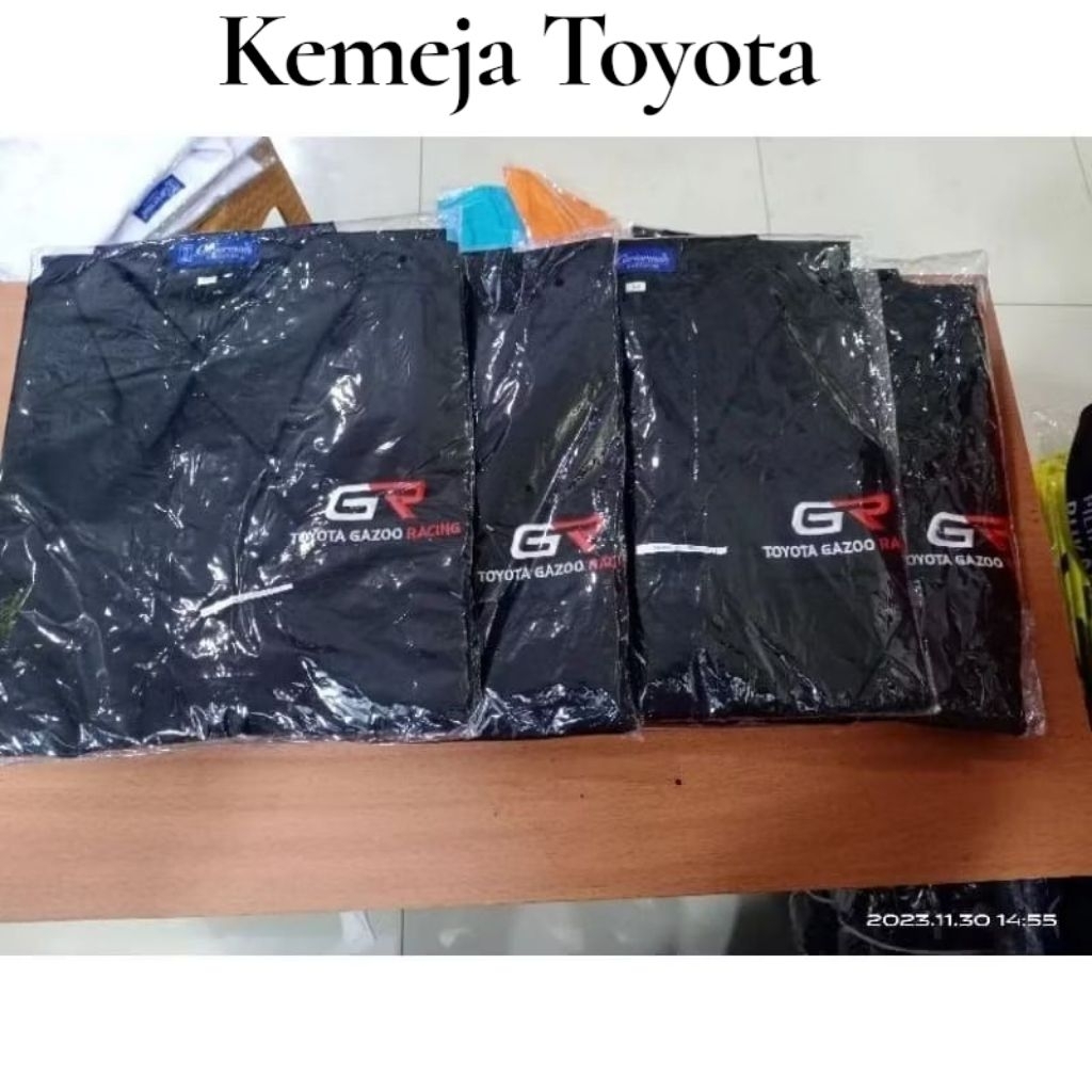 kemeja Toyota gazoo baju pdh Toyota gr pendek
