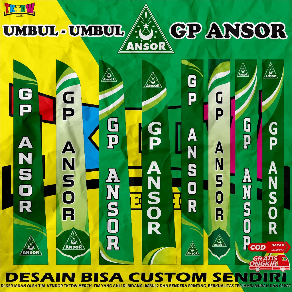 UMBUL-UMBUL GP ANSOR BISA CUSTOM DESAIN DAN UKURAN